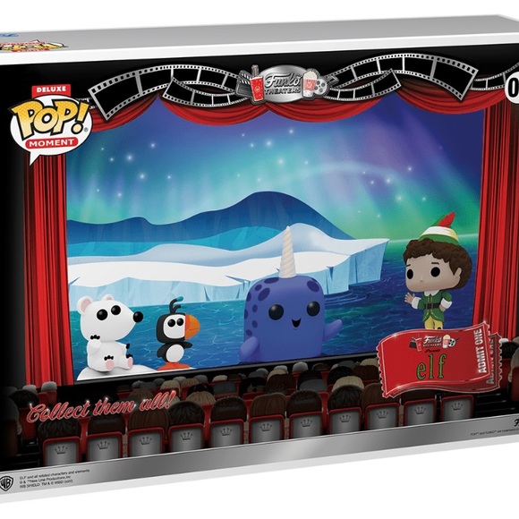 Elf Narwhal Scene Vinyl Figures: New-Funko Pop! Moment Deluxe: - Picture 2 of 7
